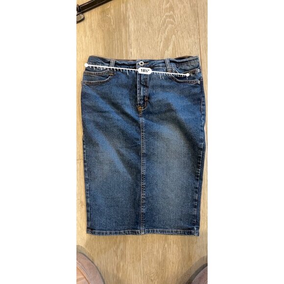 DOLCE & GABBANA DENIM PENCIL SKIRT SIZE 26 - Picture 11 of 13